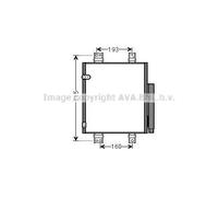 Condensatore radiatore climatizzazione R 134a DU5062D AVA QUALITY COOLING
