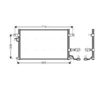 Condensatore, impianto di climatizzazione AVA COOLING DW5056D AVA