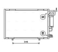 AVA Quality Cooling Condensatore climatizzatore FD5583D Ford Fiesta 1.4 TDCi dal 08 1756414 NUOVO