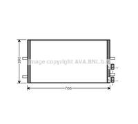 AVA Quality Cooling Condensatore climatizzatore FDA5407 per Ford Transit