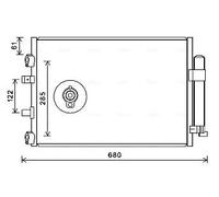 AVA Quality Cooling Condensatore climatizzatore FDA5484D R 134a
