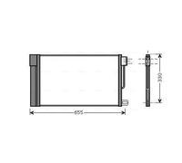 Condensatore radiatore climatizzazione R 134a FTA5314D AVA QUALITY COOLING