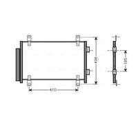 AVA Quality Cooling Condensatore climatizzatore FTA5351D per Fiat Ducato III 04-06