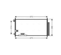 AVA Quality Cooling Condensatore climatizzazione HDA5239D R134a per Honda Accord VII 2.2 (04-08)