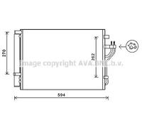 Condensatore Climatizzatore Per Hyundai IX35 2.0 CRDi 4WD Anno 10-15