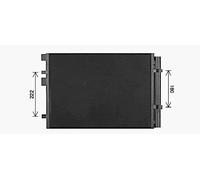 Condensatore radiatore climatizzazione HY5481D AVA QUALITY COOLING per HYUNDAI