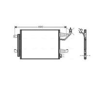 PRASCO MTA5177D Condensatore climatizzatore per MITSUBISHI COLT VI (Z3A, Z2A)