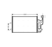 Condensatore radiatore climatizzazione R 134a MZ5184D AVA QUALITY COOLING