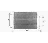Condensatore Climatizzatore Con Essiccatore Per Opel Karl C16