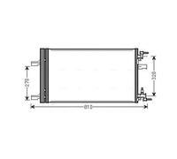 CONDENSATORE OPEL ASTRA J 09->15 ZAFIRA C 11-> INSIGNIA A 12-> 17 NUOVO