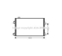 Condensatore Climatizzatore Per Renault Clio II BB0/1/2 CB0/1/2