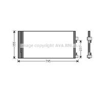 AVA QUALITY COOLING Condensatore climatizzatore RTA5430D 792x355x16 mm con essiccatore