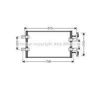 Condensatore radiatore climatizzazione R 134a RTA5451 AVA QUALITY COOLING