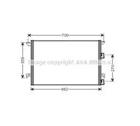 AVA Quality Cooling Condensatore climatizzatore SBA5060 R134a