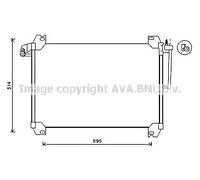 Condensatore radiatore climatizzazione R 134a SBA5074 AVA QUALITY COOLING