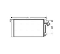Prasco Condensatore climatizzatore VNA5236D con essiccatore R 134a