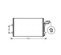 AVA Quality Cooling Condensatore climatizzatore VO5149 per VOLVO V50 (545)