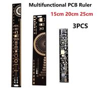 Condensatore Righello PCB 15/20/25cm 3PCS per Ingegneri Elettronici Diodo IC