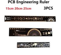 Condensatore righello PCB per ingegneri elettronici per geek makers diodo IC