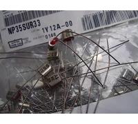 Condensatore senza elettrodi Ta in argento bipolare con rivestimento in rame, testa rossa bipolare NP 35 V 0,33 UF. 10 pezzi Elementi di accumulo di energia