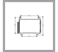 Condensatore, Climatizzatore TY325C001 PRASCO per TOYOTA DAIHATSU