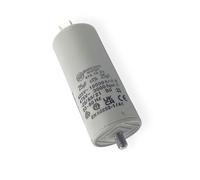 Condensatore universale a capicorda 25 uF - Condensatore permanente per apparecchi elettrici - 450 V - Dimensioni 40 x 94 viti M8 dado e capicorda - Adatto per elettrodomestici - Fabbricazione europea