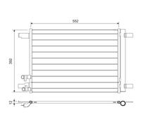 VALEO 822707 Condensatore climatizzatore