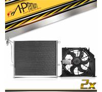 Condensatore + Ventola Del Radiatore per BMW 3er Compatto Coupe Tour E46 8377614