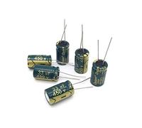 Condensatori 10 pezzi Condensatore elettrolitico in alluminio 33uF 450V 13 * 20mm Componenti condensatore elettrolitico radiale ad alta frequenza Componente