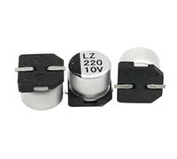 Condensatori 100 pezzi Condensatore elettrolitico SMD ad alta frequenza e bassa resistenza 220UF10V6.3 * 5.4mm Scheda di controllo della potenza Componente