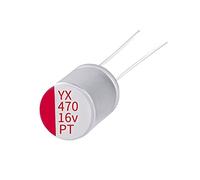 Condensatori 100 pezzi Condensatore solido elettrolitico solido 16V470UF16V 8 * 8mm Componente