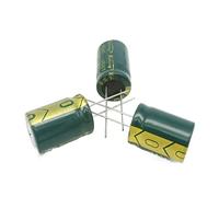 Condensatori 100pcs Condensatore elettrolitico Verde 220UF 25V Componente ad alta Frequenza Bassa Resistenza