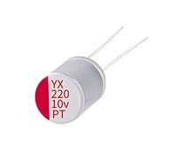 Condensatori 100pcs Condensatore Solido Potenza Condensatore di Ricarica Veloce 10V220UF10V 6.3 * 5.4mm Componente