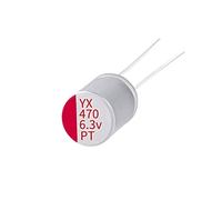 Condensatori 100pcs Condensatore Solido Potenza Veloce Ricarica Condensatore 6.3V470UF6.3V 6.3 * 8mm Componente