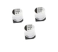 Condensatori 100pcs SMD Alluminio Condensatore elettrolitico 10V470UF 6.3X7.7 SMD Condensatore elettrolitico Resistenza ad Alta Temperatura 4.7UF 25V Componente