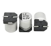 Condensatori 100pcs SMD Alluminio Condensatore elettrolitico / Alta Frequenza Bassa Resistenza / Amplificatore di Potenza Scheda decoder / Intelligenza del Suono / 470UF6.3V6.3 * 7.7mm Componente