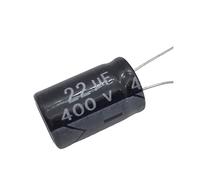 Condensatori 10pcs 22UF 400V Condensatore elettrolitico 400V 22UF Condensatore elettrolitico in alluminio 13X20mm Elementi di accumulo di energia