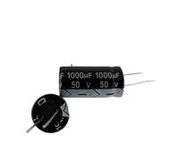 Condensatori 10PCS Condensatore elettrolitico in alluminio 50V 1000UF 13 * 25MM Elementi di accumulo di energia