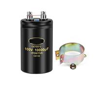 Condensatori 1PCS Condensatore elettrolitico Bullone 100V10000UF 50x80mm Condensatori vite CD136 CE105℃ con staffa Elementi di accumulo di energia