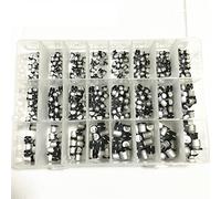Condensatori 1uF~1000uF 6.3V-50V 400Pcs 24Value SMD Condensatori elettrolitici in alluminio Kit assortimento + scatola Dispositivi elettronici