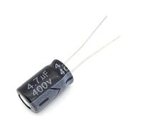 Condensatori 20PCS Condensatori elettrolitici 400V 4.7UF 8 * 12 8X12MM 4.7UF DIP Condensatore elettrolitico in alluminio Elementi di accumulo di energia