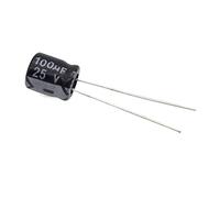 Condensatori 50 PZ/LOTTO 25 V 100 UF 6 * 7 Ad Alta Frequenza Bassa impedenza Condensatore elettrolitico In Alluminio 100 uf 25 v Elementi di accumulo di energia