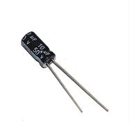 Condensatori 50PCS 50V 10UF Condensatore elettrolitico in alluminio 50 V / 10 UF Condensatore elettrolitico formato 5 * 11MM Dispositivi elettronici