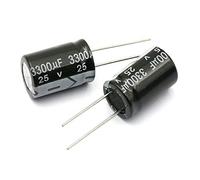 Condensatori 50PCS Condensatore elettrolitico in alluminio 6.3V 1000UF 10V 1500UF 16V 2200UF 25V 3300UF 35V 50V 400V 4700UF 680UF 35V 1UF 2.2UF 3.3UF KHzIgRdY (Size : 6.3V 2200UF 50PCS)