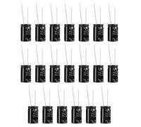 Condensatori elettrolitici 20 pezzi, condensatori polarizzati 450V 22uf, condensatori polarizzati elettrolitici 105 ℃, conduttori lunghi condensatori elettrolitici polarizzati assiali Amplificatore
