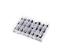 Condensatori Elettrolitici Kit di Condensatori Elettrolitici 24 Valori 2,2uH-100mH Assortimento di Condensatori 240 Pezzi Kit