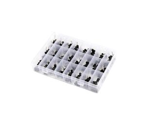 Condensatori Elettrolitici Kit di Condensatori Elettrolitici 24 Valori 2,2uH-100mH Assortimento di Condensatori 240 Pezzi Kit