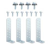 Condenser Bracket Kit - 4 Pieces Mount for Concrete Installation, Heavy Load Support with Anti-Slip Function, AC Mounting Bracket for Garage Outdoor Home, 4.25x1.5x0.11 inch