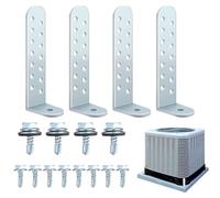 Condenser Bracket Kit, Tie Down Mount, Heavy-Duty Support Hardware, Industrial and Residential Use, Outdoor, Indoor Installation, Home Hotel Garage Masonry Accessory 4.25x1.5x0.11 Inches