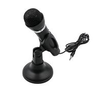 Condenser Microphone 3.5mm Plug Home Stereo MIC Desktop Stand for PC YouTube Video Skype Chatting Gaming Podcast Recording
